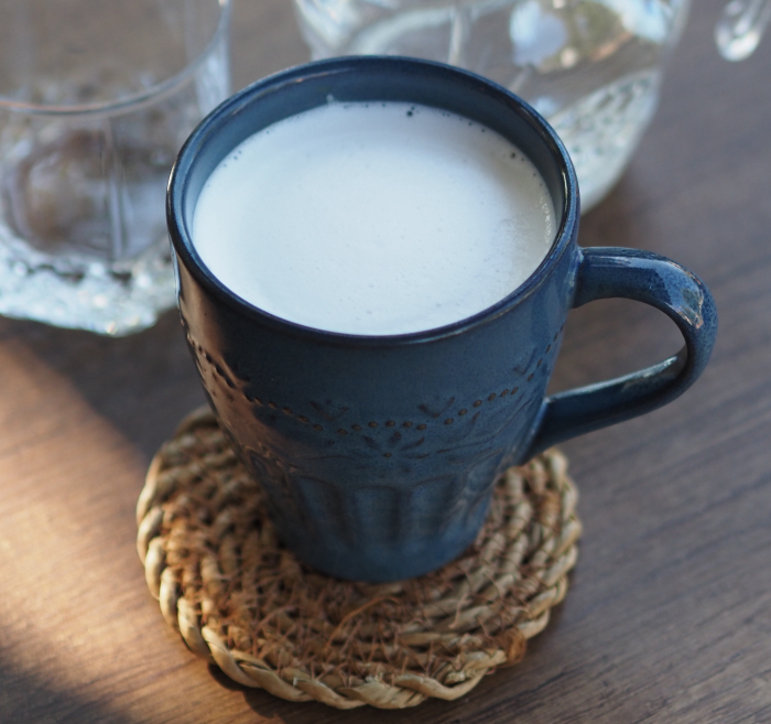 Babycino cup (hot milk with vanilla syrup or honey)